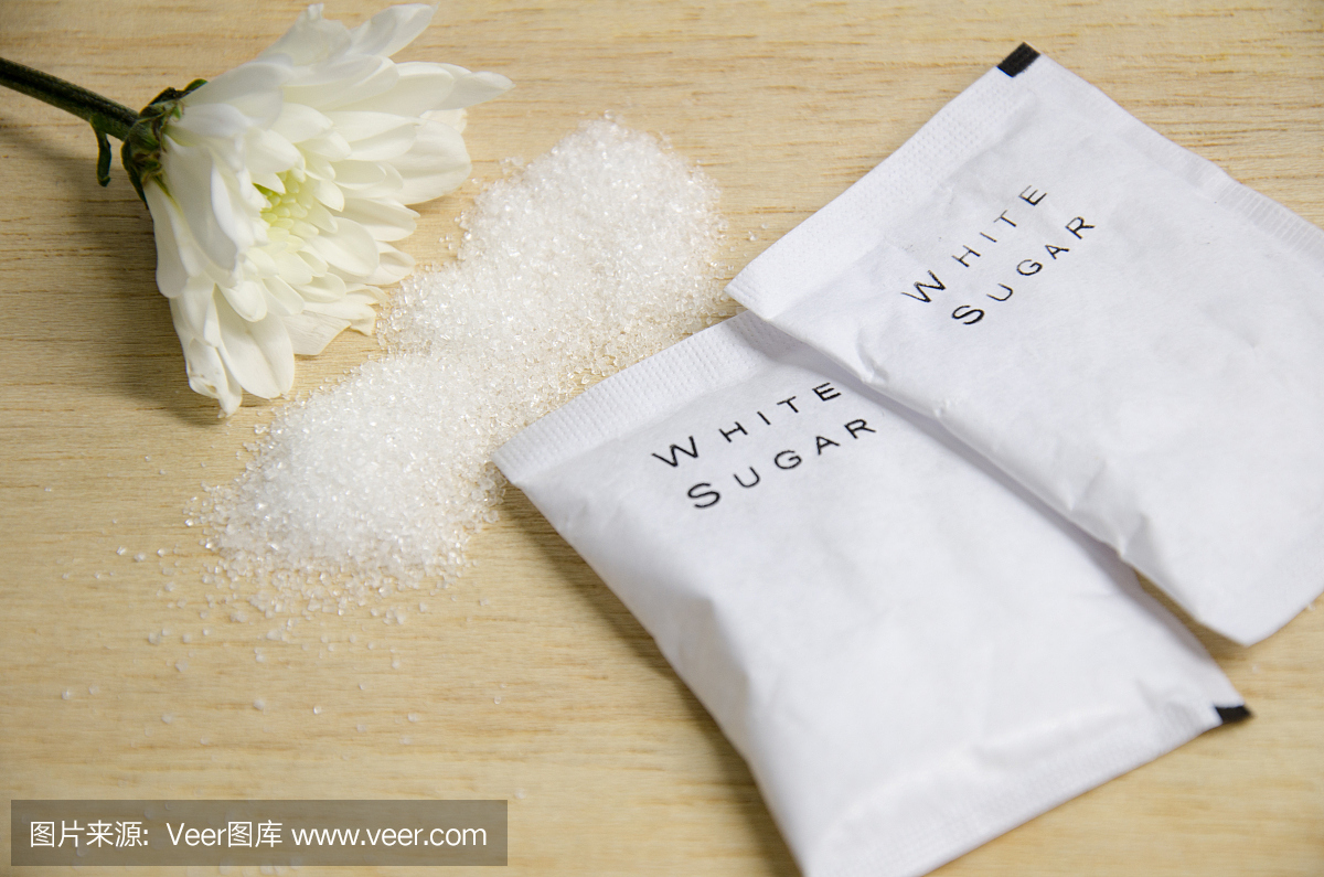 白糖包裝的咖啡